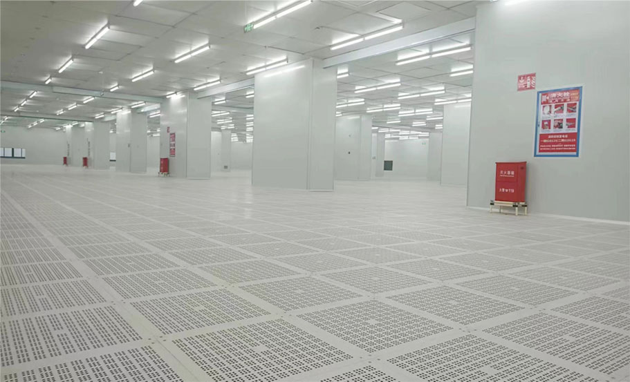Cleanroom, ISO class 6,  Aluminum alloy raised floor